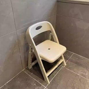 洗澡凳家用折叠椅专用防滑浴室凳子卫生间淋浴 儿童靠背椅凳便携式
