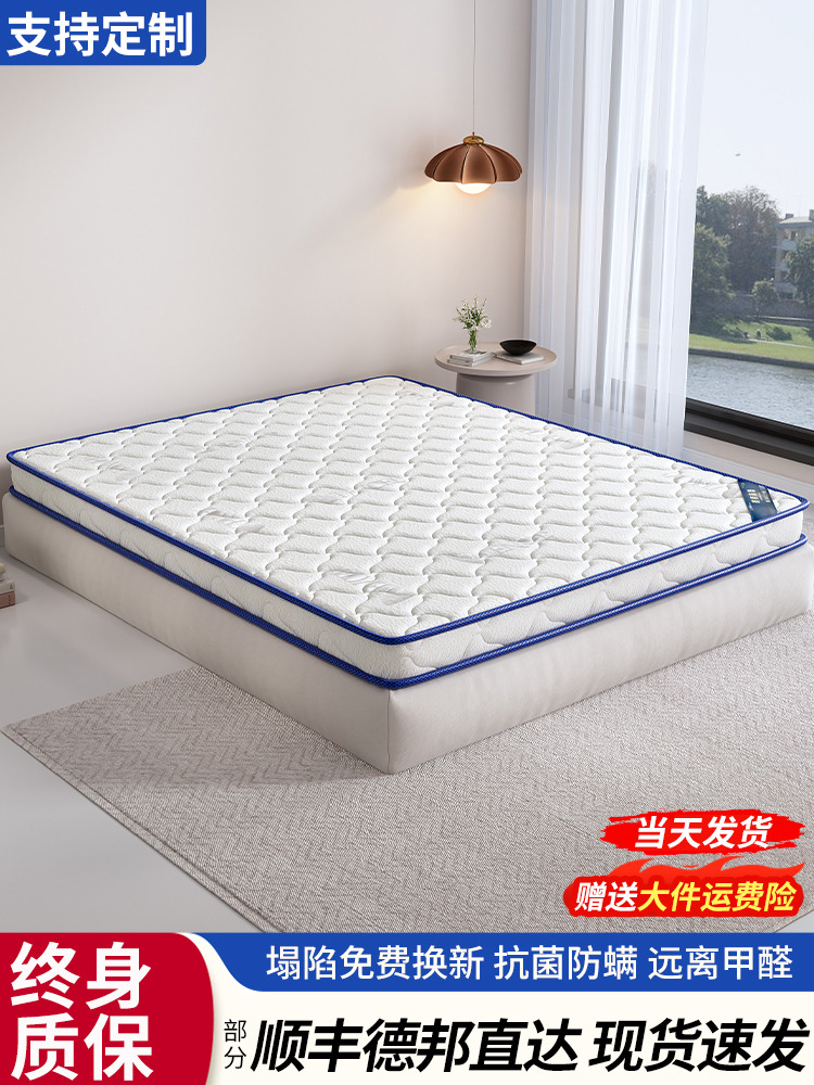 棕垫天然椰棕床垫榻榻米乳胶棕榈垫儿童家用卧室护腰脊硬垫可折叠