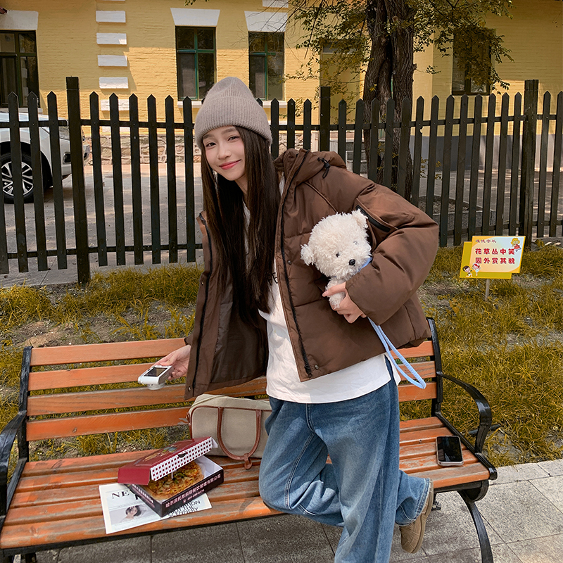 2025年通勤日常新款冬季时尚百搭女款小个子短款加厚棉服
