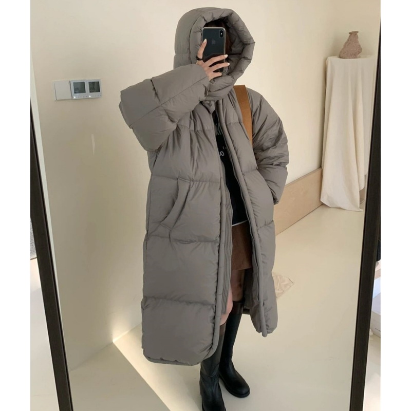 2025年新款冬季泡芙柔软棉服女中长款过膝大被子宽松加厚休闲外套,女装/女士精品,棉衣/棉服,淘宝优惠券,粉丝福利购,淘宝优惠卷