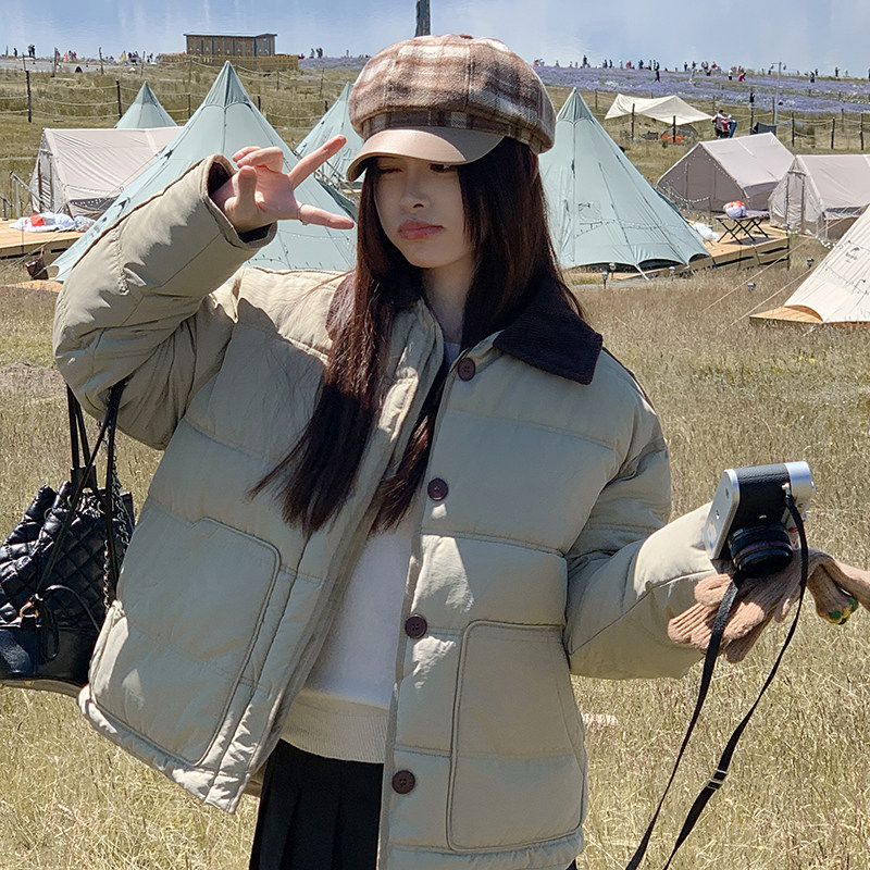 2025年新款棉服女冬短款韩版宽松轻薄外套潮流小个子棉衣休闲棉袄,女装/女士精品,棉衣/棉服,淘宝优惠券,粉丝福利购,淘宝优惠卷