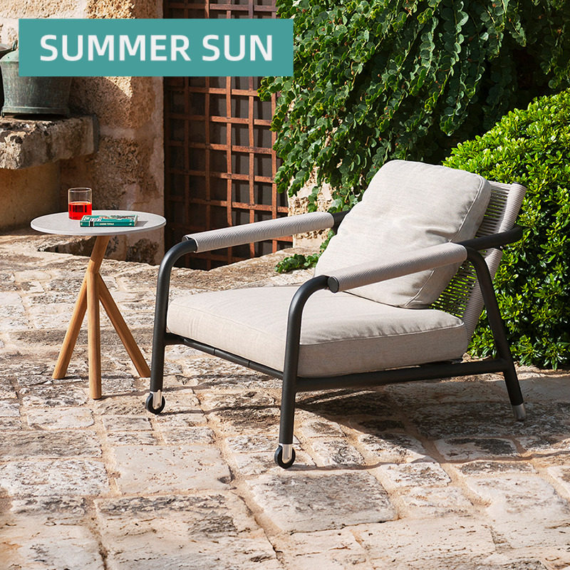 阳台小沙发户外藤编花园庭院三件套茶几组合创意藤椅露天室外家具,住宅家具,户外沙发,淘宝优惠券,粉丝福利购,淘宝优惠卷