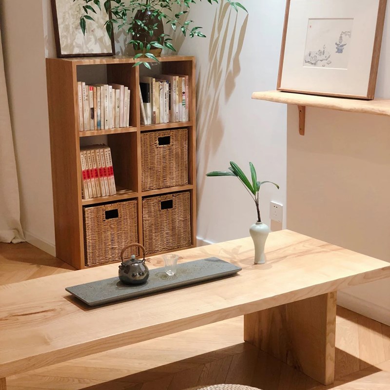 厂家北欧简约自然边实木大板u茶几边几阳台原木小桌子1.2m电视柜
