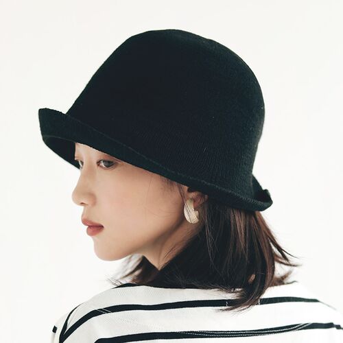 小清新帽子女夏季百搭文艺渔夫帽女韩版日系可爱后中打褶小檐盆帽