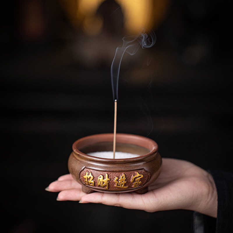 创意招财香炉摆件陶瓷线香插家用供奉檀香沉香线香炉室内茶道香座,家居饰品,香托/香盘/香座/香插,淘宝优惠券,粉丝福利购,淘宝优惠卷