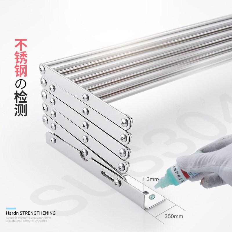 卧室阳台外伸缩晾衣架室外户外推拉折叠晒衣架晾衣杆凉衣架不锈钢