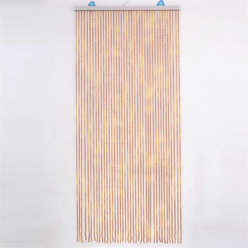 水晶珠帘成品隔断帘 水晶帘子客厅卫生间挂帘  古铜色