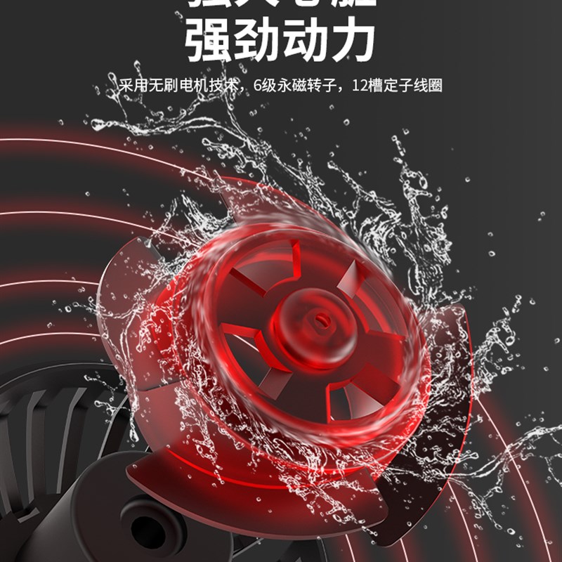 新鱼缸造浪泵变频静音冲浪v泵吹C鱼粪淡海水缸小型环流泵打浪器