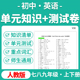考点测试卷知识清单七八九年级上下册电子版 2025人教版 初中英语同步知识点背默单元 资料
