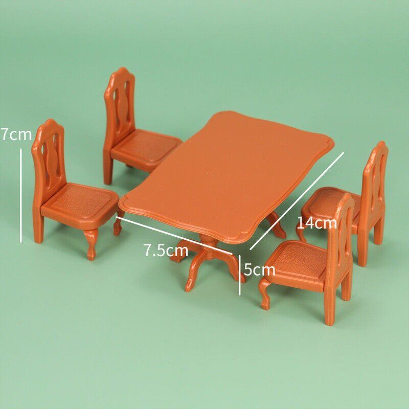 迷你食玩冰箱 家具 桌子 椅子 柜子 微缩娃娃 场景摆件模型玩具