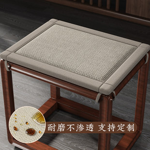 坐垫中式实木方凳垫厚实加绑绳垫海绵红木椅垫新中式茶桌太师椅垫