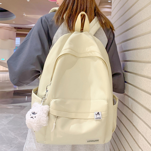 高颜值高中生大学生双肩包女孩轻便百搭背包 书包初中女生2025新款