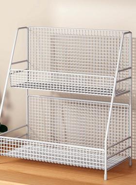 桌面置物架餐桌上零食架客厅水杯架子厨房台面调料多层杯子收纳架