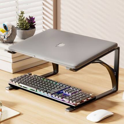 笔记本电脑支架散热底座烧烤架支撑架家用桌面增高台支架托悬空办公桌宿舍加高显示器增高台铁艺散热架支架子