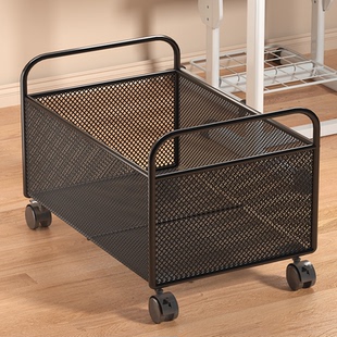 书本收纳箱高中生教室用装书箱带轮学生书籍推车可移动书包置物架