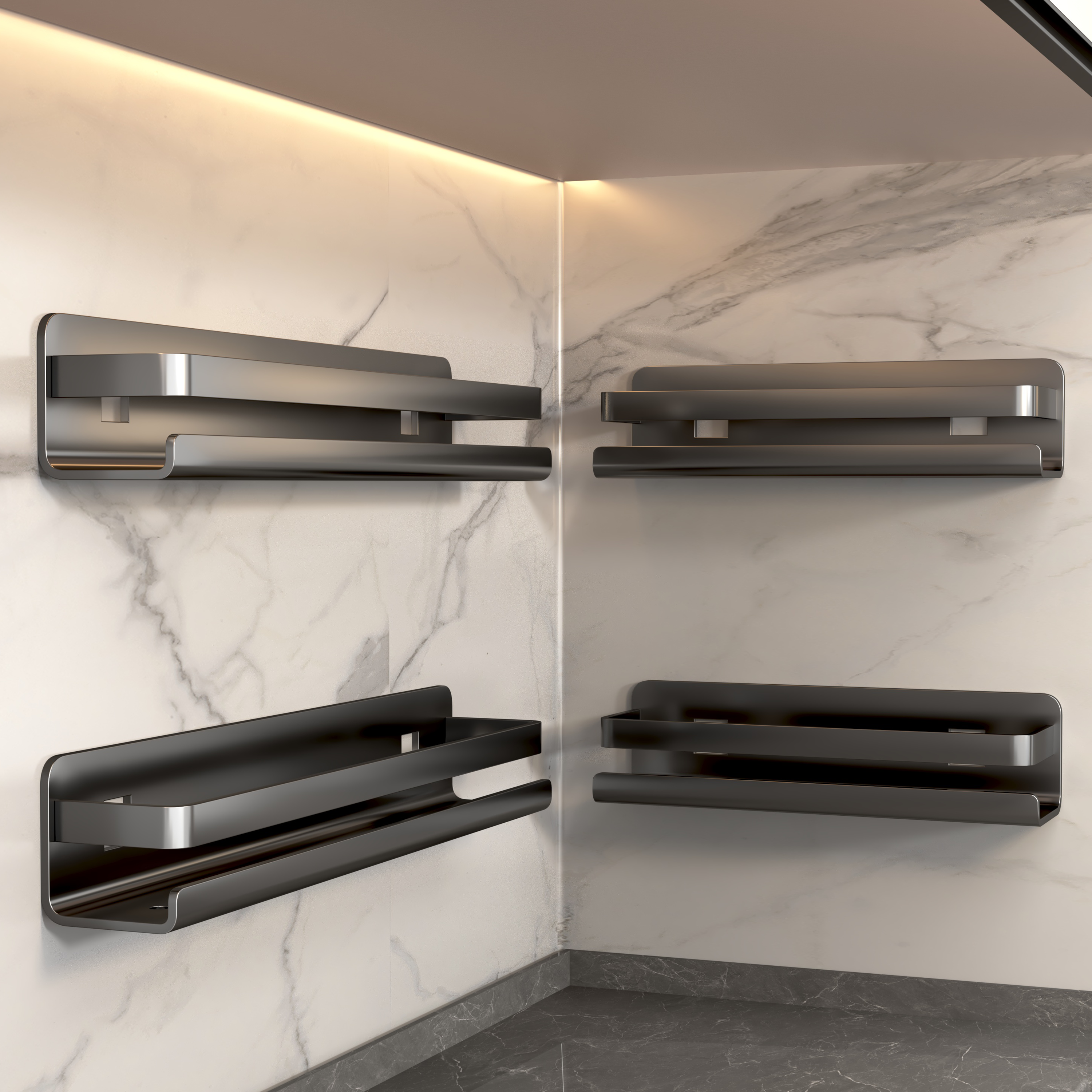 厨房调料品置物架壁挂式调味料放酱油醋的架子墙上调料品收纳架子