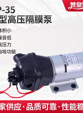 供应微型高压隔膜泵DP-35/24V自动增压循环泵喷淋泵高压隔膜泵