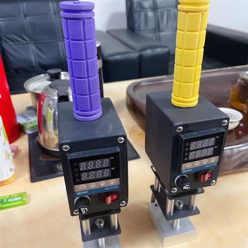 小型手持铜模烫金机烫印压花木材皮料椰青塑料蛋糕烙印模具定制