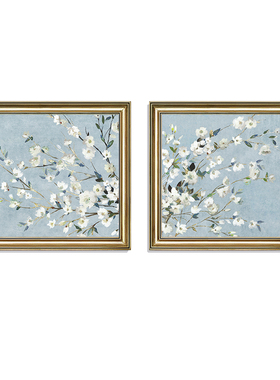 美式餐厅装饰画饭厅厨房墙面画简美客厅背景墙挂画小清新田园壁画