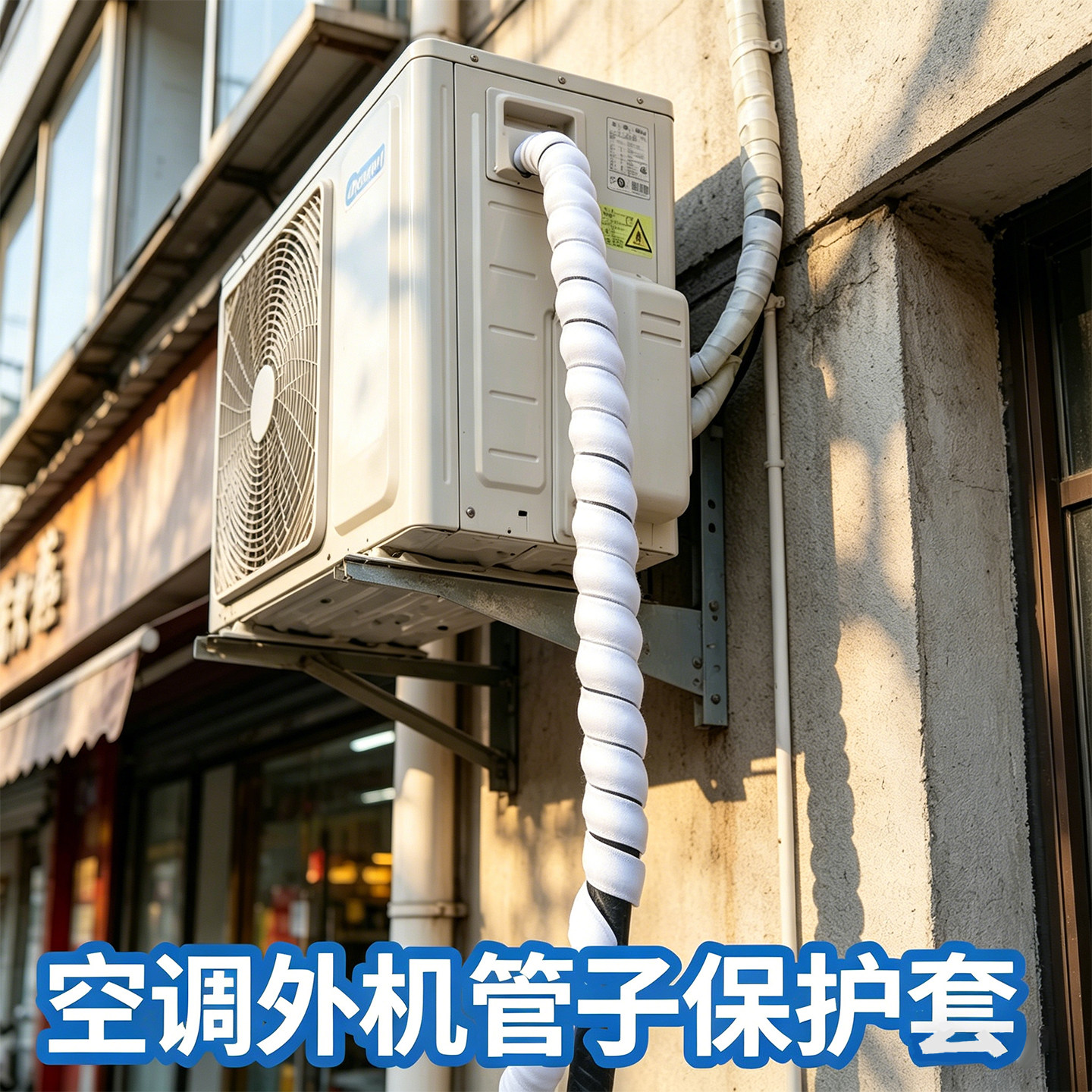 空调管道装饰物防老化防晒隔热包扎带室外耐高温外机链接管保护套液压