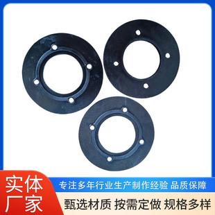 氟胶阀门管道法兰密封垫片骨架带孔圆形密封圈丁晴石棉减震垫