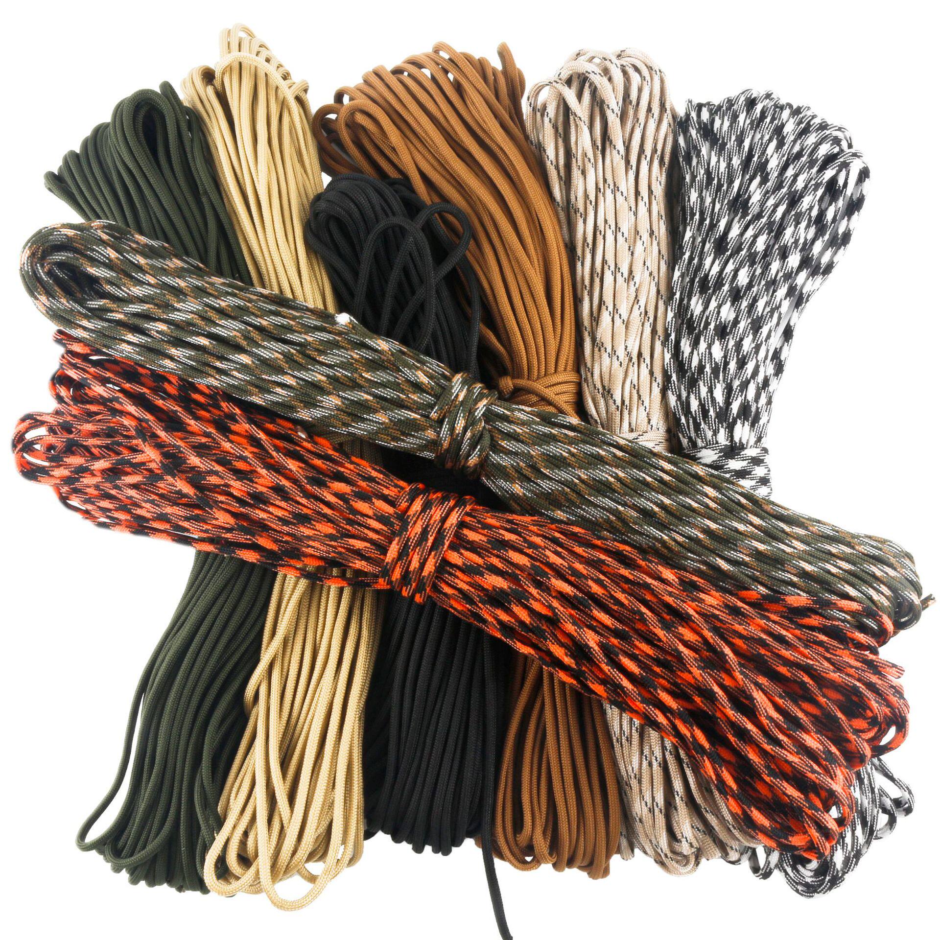 7芯4mm伞绳户外多功能登山伞兵牵引绳逃生救生装备安全绳31米伞绳