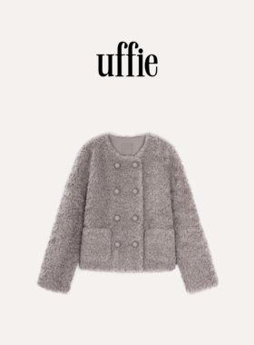 UFFIE于绘 双排皮扣饰外套