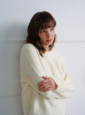 UFFIE于绘 暖宝宝 拉绒针织毛衣