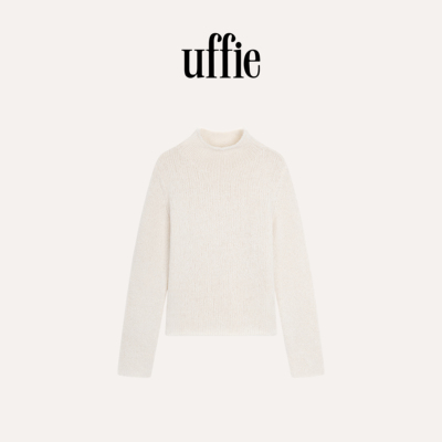 UFFIE 于绘 水波纹 高领毛衣