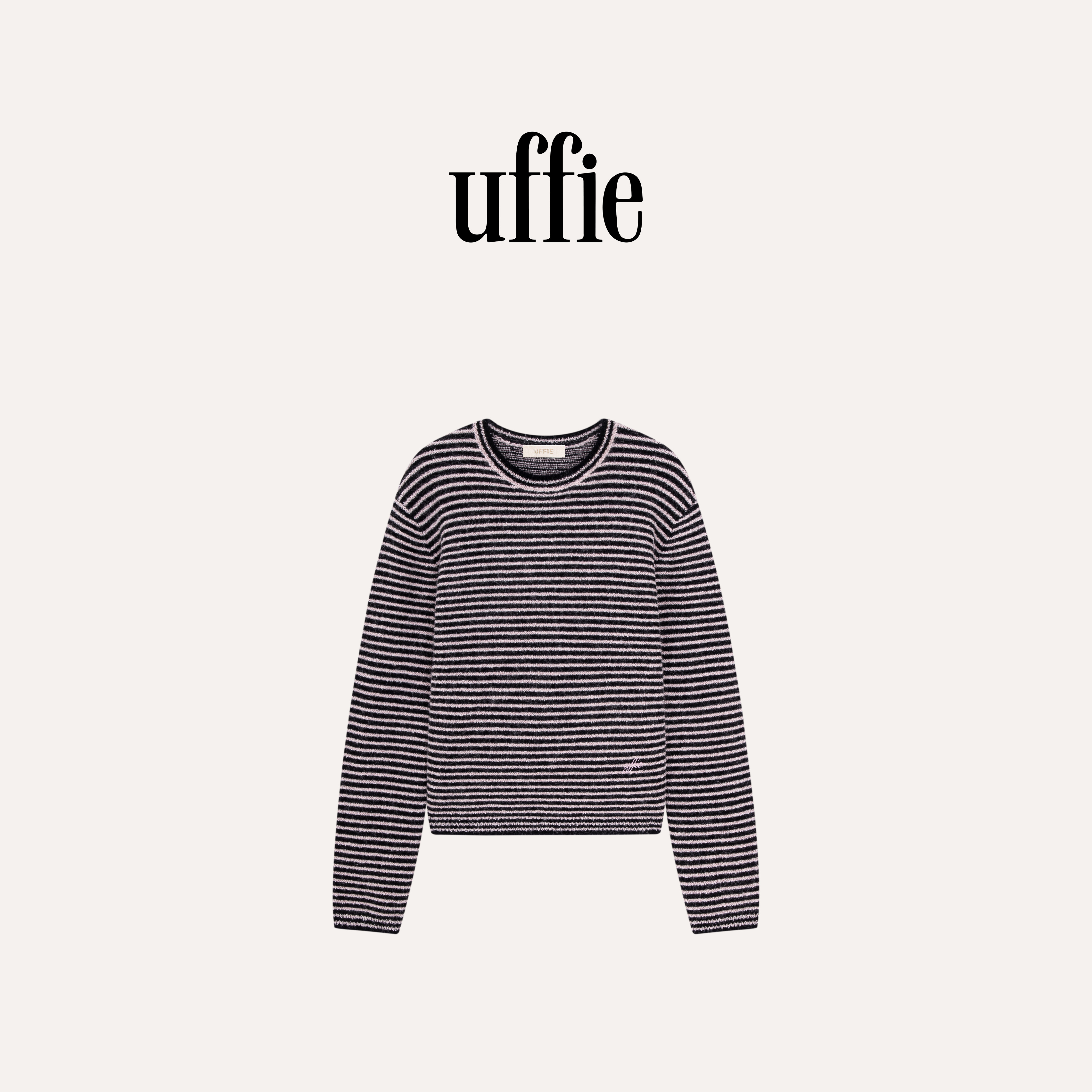UFFIE于绘 条纹针织毛衣