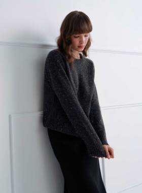 UFFIE于绘 彩点山羊绒针织毛衣