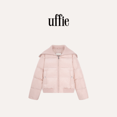 uffie于绘暖宝毛织领饰鹅绒服