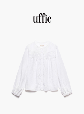 UFFIE于绘 白月光 花边饰长袖衬衫