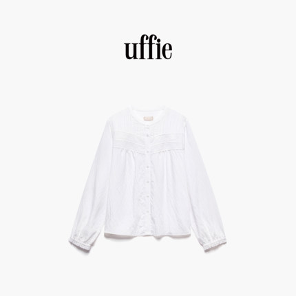 uffie于绘 白月光 花边饰长袖衬衫