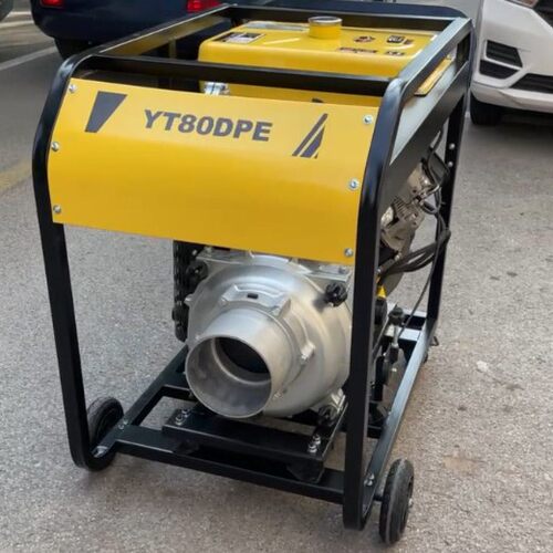 伊藤动力YT80DPE/60DPE电启动柴油抽水泵移动式排水泵车电启动6寸