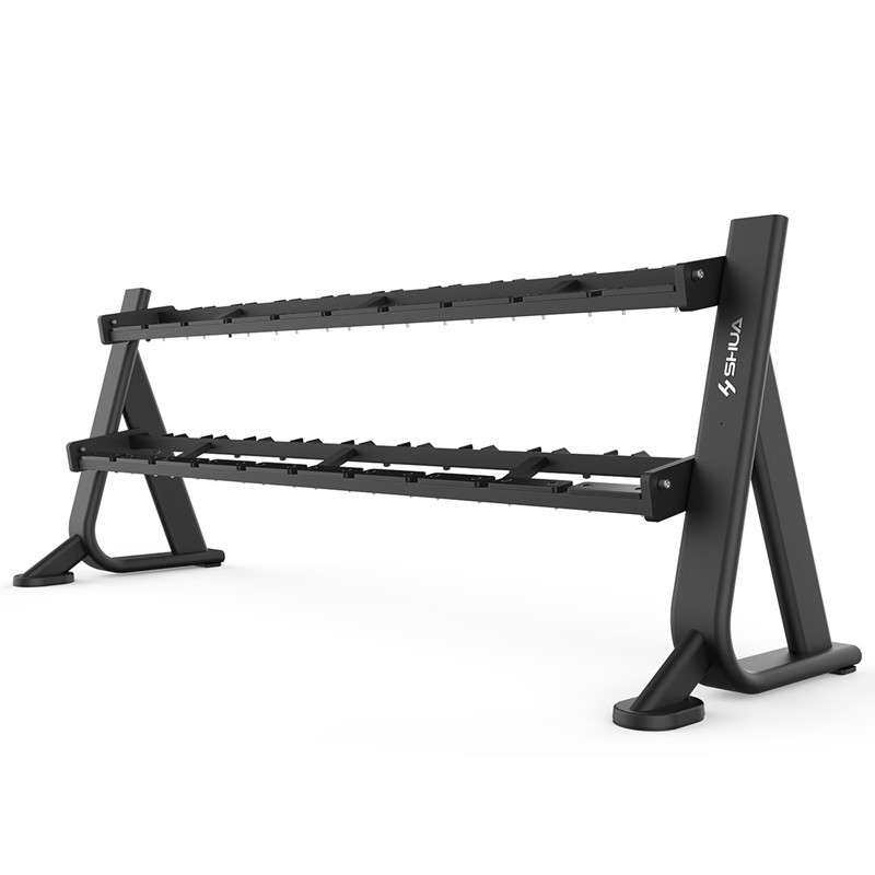 舒华家用商用健身房双层六付哑铃架DR08/十付哑铃摆放架SH-G6884