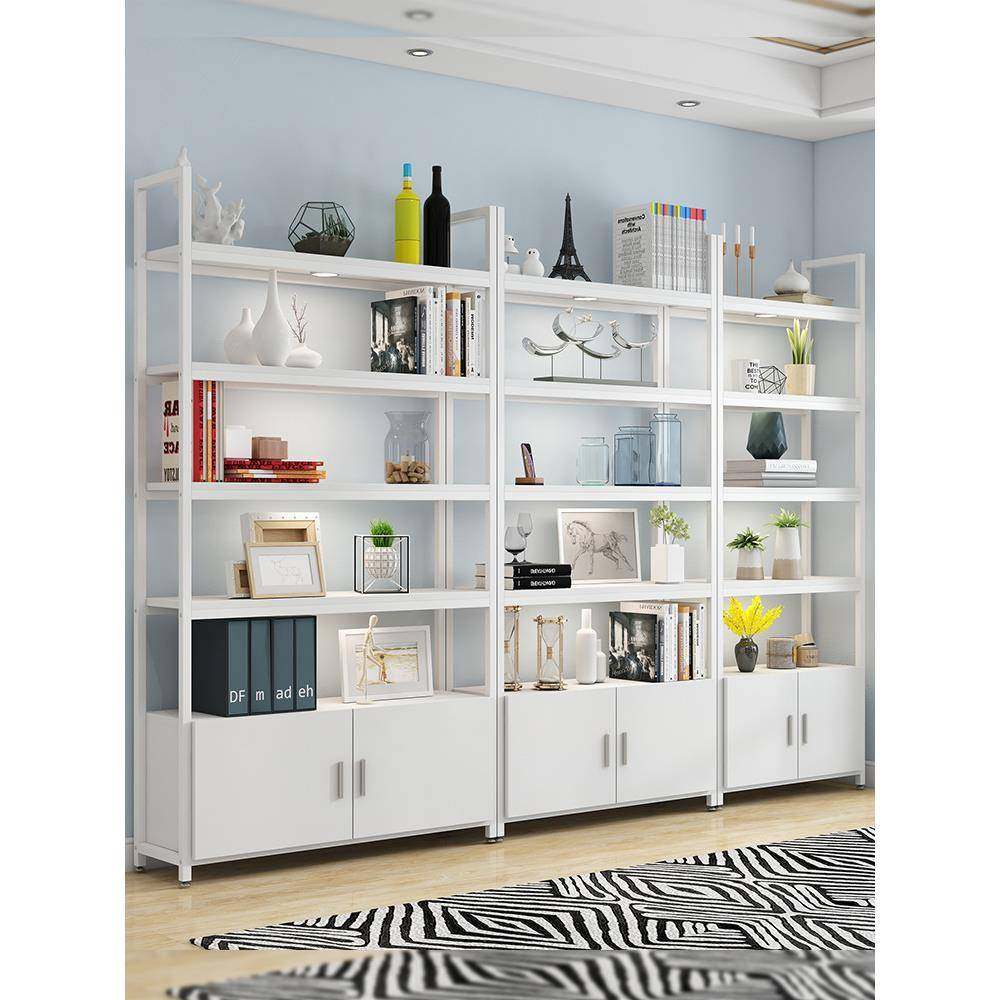 多层置物架落地书架家用储物柜收纳架文件柜铁艺陈列架展示柜新品