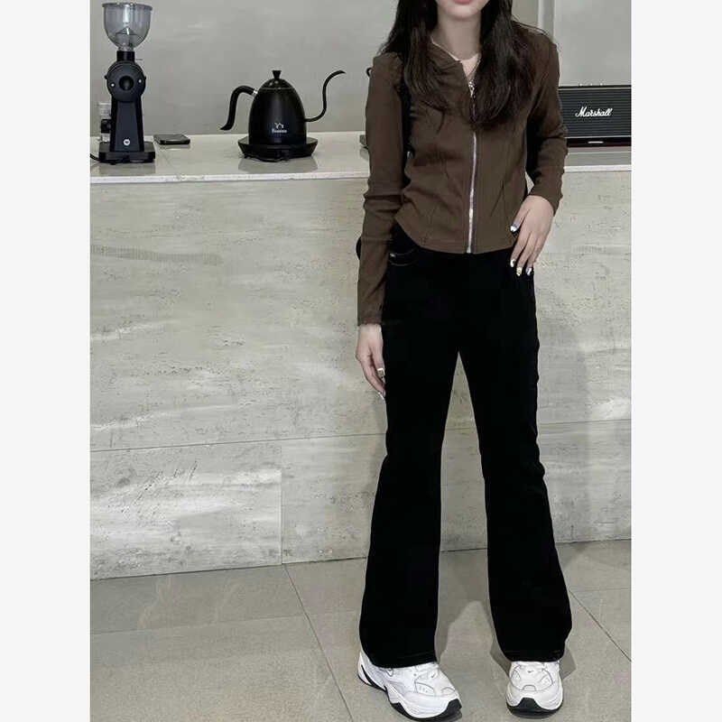 美妞之城女童黑色微喇牛仔裤中大童裤子 亲子装 大长腿弹力裤码足,童装/婴儿装/亲子装,儿童牛仔裤,淘宝优惠券,粉丝福利购,淘宝优惠卷