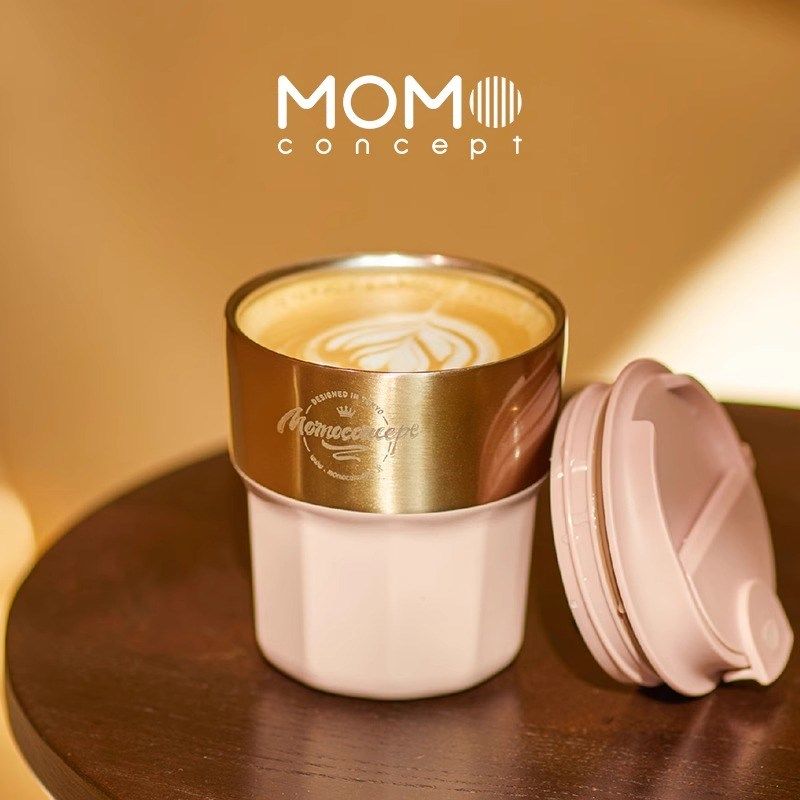 momo咖啡杯保温杯随行便携式小巧316L不锈钢直饮自带环保水杯男女,餐饮具,保冷/保温杯,淘宝优惠券,粉丝福利购,淘宝优惠卷