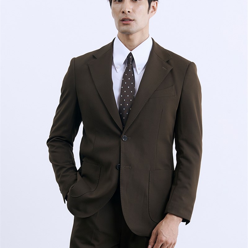 夏季英伦商务绅士蓝色西服套装免烫百搭上班宴会婚礼黑色西装男士