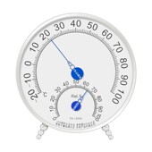 三印高精度工业温度计发酵烘培湿度计不锈钢家用室内外温湿度计