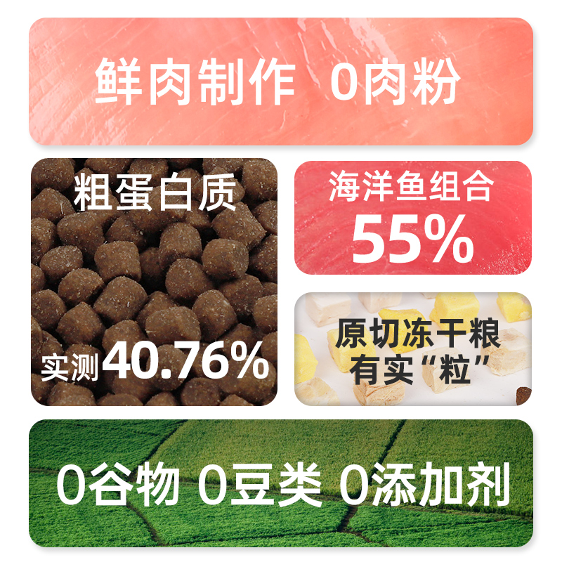 品尼高无谷冻干猫粮成幼猫全阶段布偶英短蓝猫银渐层专用