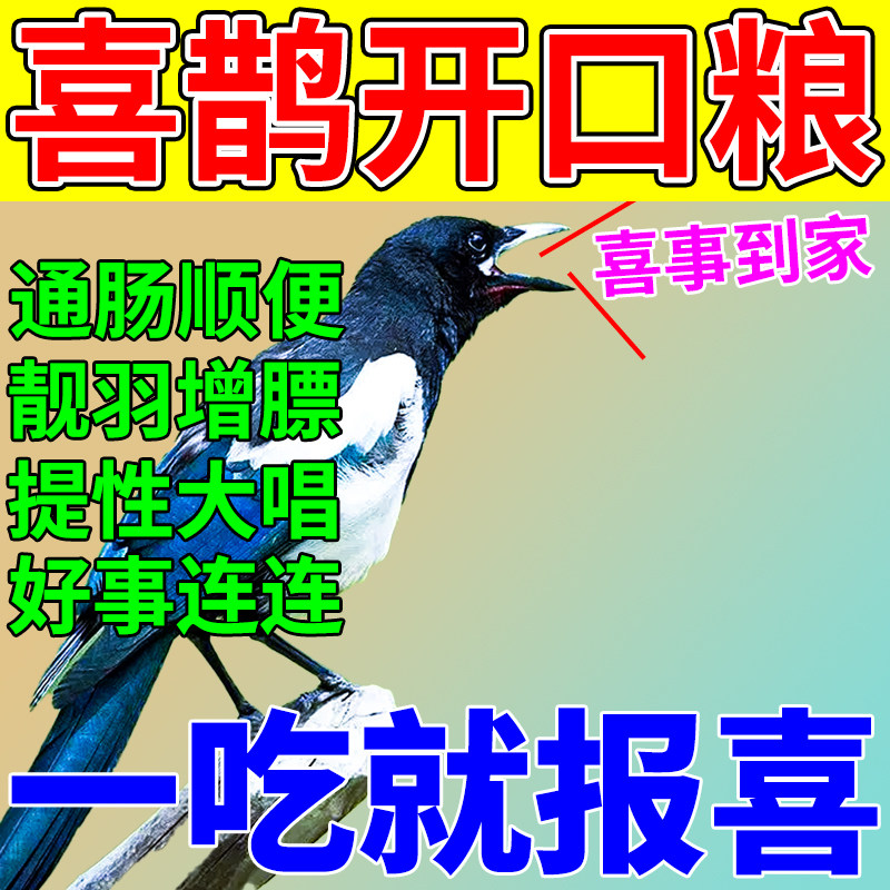 喜鹊饲料虫干牛肉五谷营养鸟食八哥松鸦金翅雀幼鸟雏鸟专用开口粮