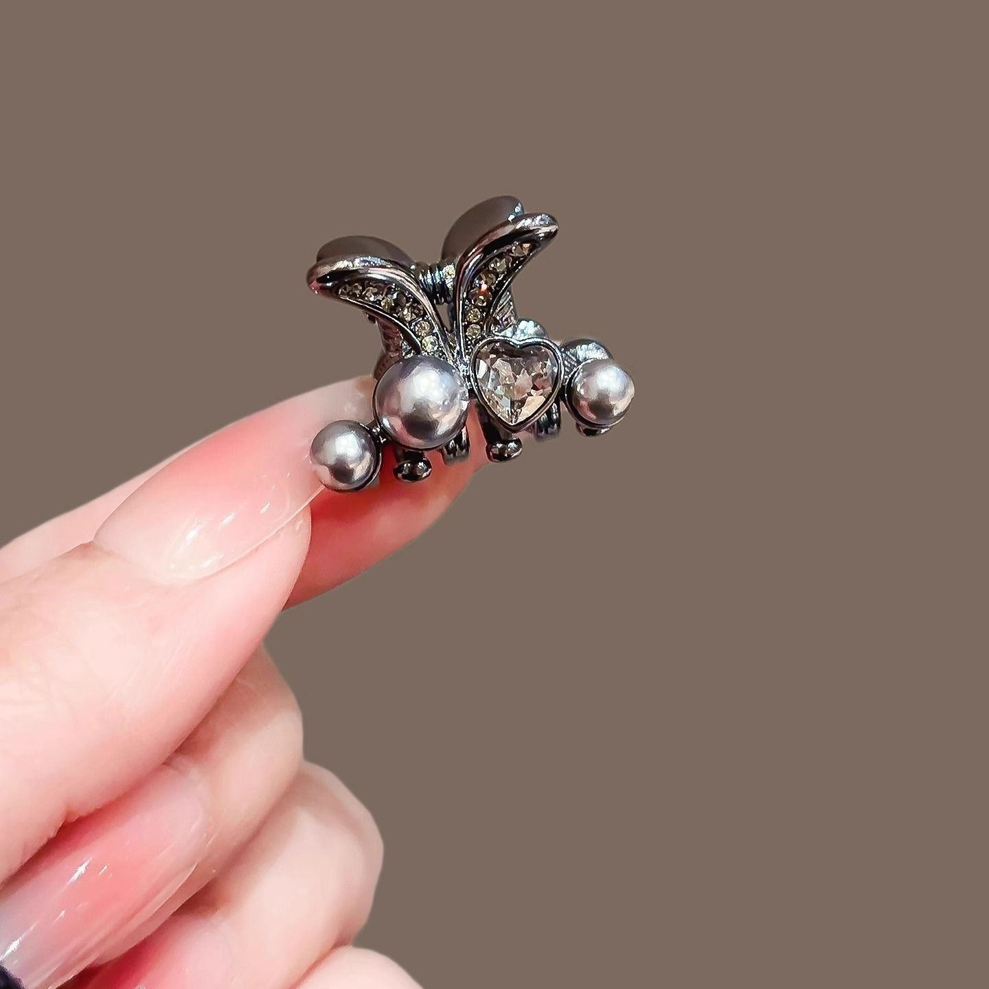 精致兔耳朵小号发夹女2025新款