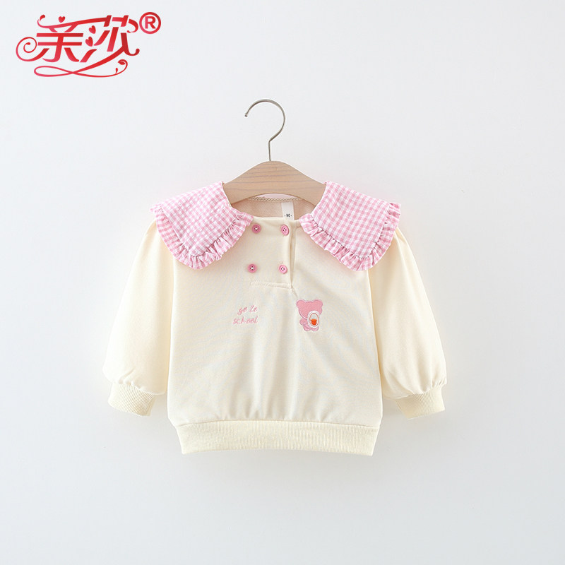 亲莎女童棉质甜美洋气春款卫衣