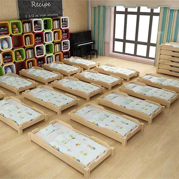 幼儿园午睡床实木托管班小学生午睡床小床儿童床幼儿园午休叠叠床