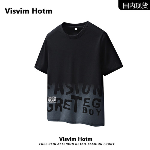 VISVIM BESSEL短袖t恤男款2025新款夏季潮牌宽松圆领情侣打底衫