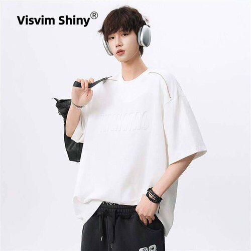 VisvimShiny美式钢印拉链短袖