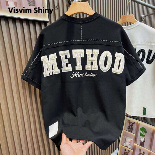 VisvimShiny重工艺短袖T恤男