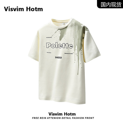 VISVIM BESSEL短袖t恤男2025新款纯棉潮流夏季宽松上衣服打底衫